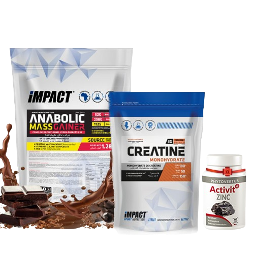 Anabolic Mass Gainer 1.3 Kg + Creatine Monohydrate 150 g + ZINC 30 caps