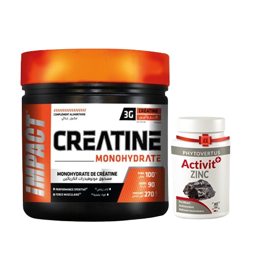 Créatine 270 G + zinc  30 CAPS
