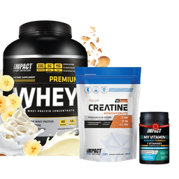 PACK IMPACT Whey 1.8 Kg  + Creatine 150 G + MY VITAMINE IMPACT 30 CAPS
